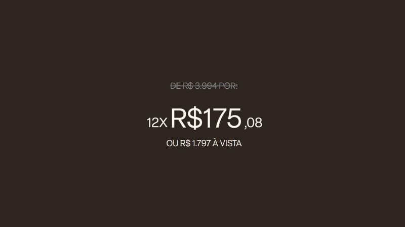 Imagem com preço. De 3.994 por 1797